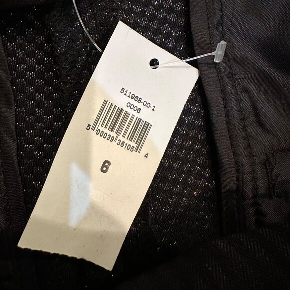 BANANA REPUBLIC WOMENS NEW BLACK SILVER PANTS SLOAN CURVY FIT SIZE 6 - Picture 7 of 11